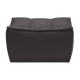 Ethnicraft Furniture Dark Grey N701 Sofa, Footstool