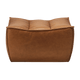 Ethnicraft Furniture Leather N701 Sofa, Footstool