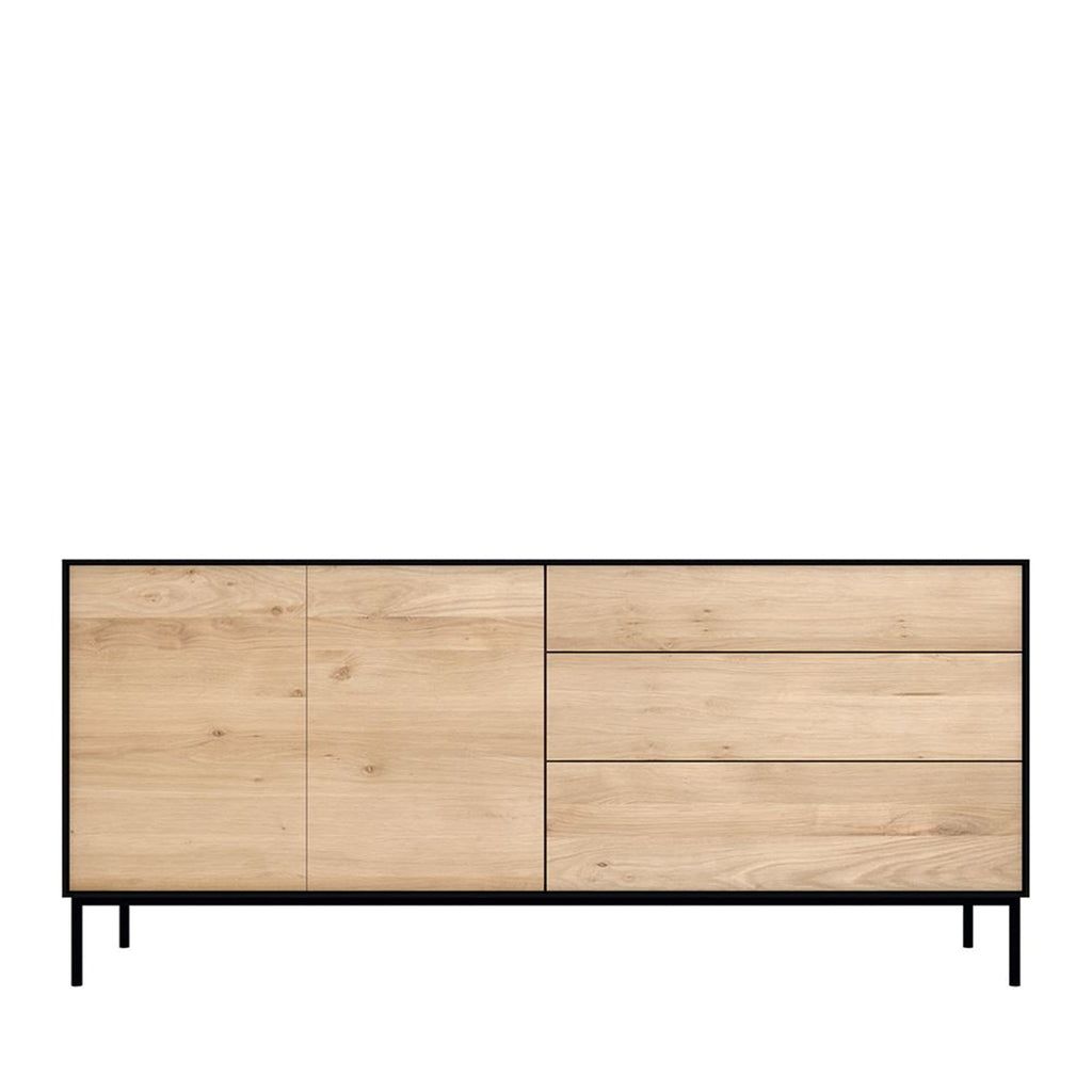 Ethnicraft Furniture 2 Door / 3 Drawer Oak Blackbird Sideboard