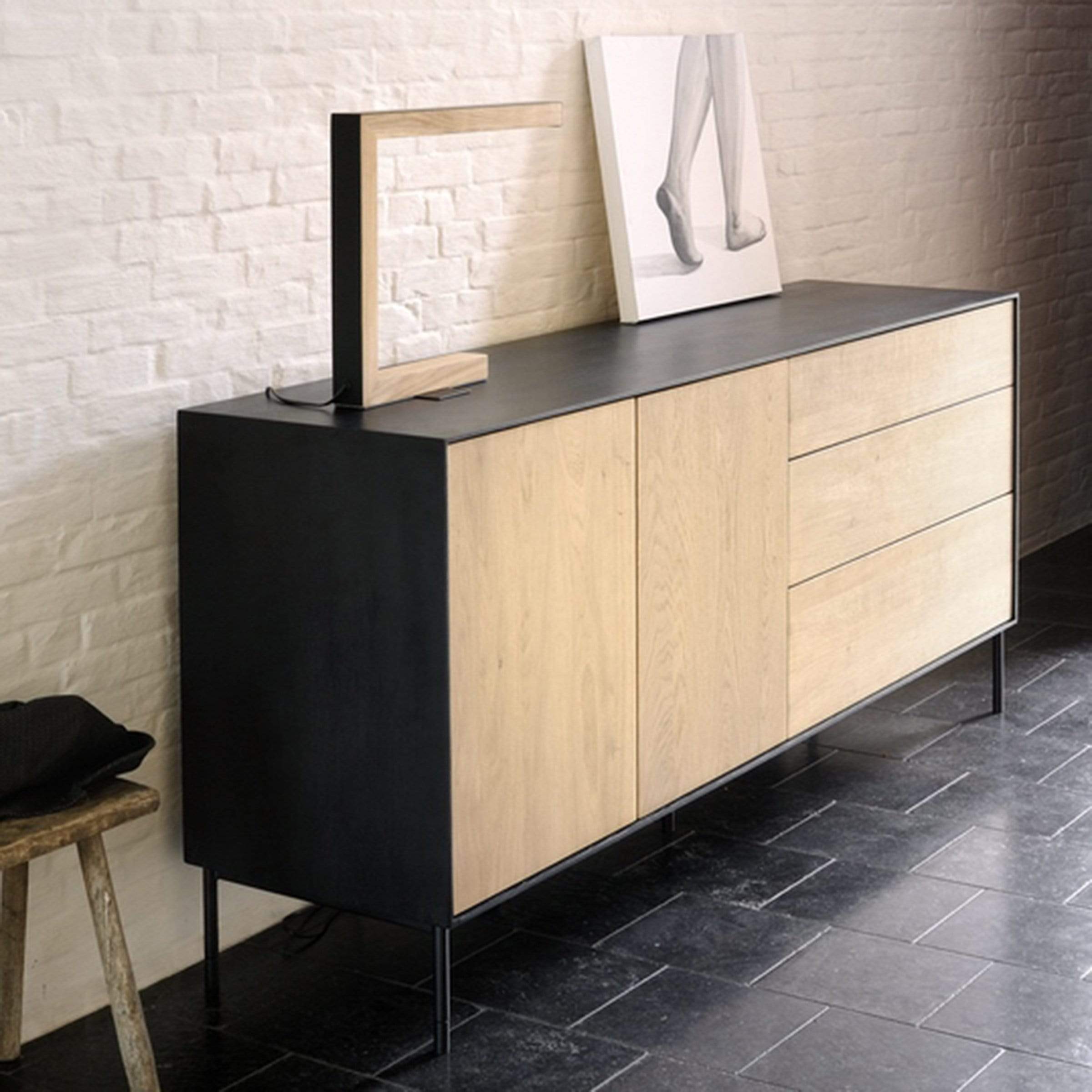 Ethnicraft Furniture Oak Blackbird Sideboard