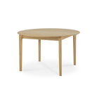 Ethnicraft Furniture Oak Bok Round Extendable Dining Table