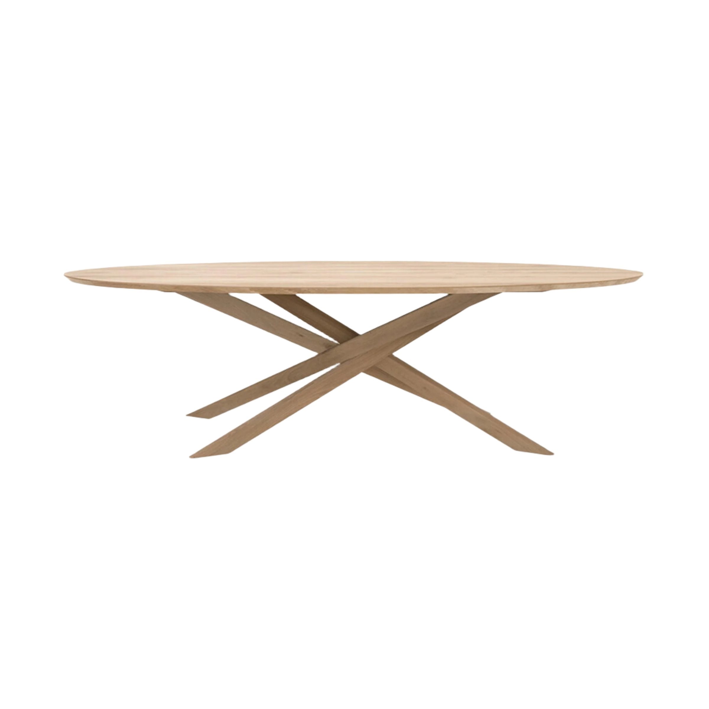 Ethnicraft Furniture Oak Mikado Oval Dining Table