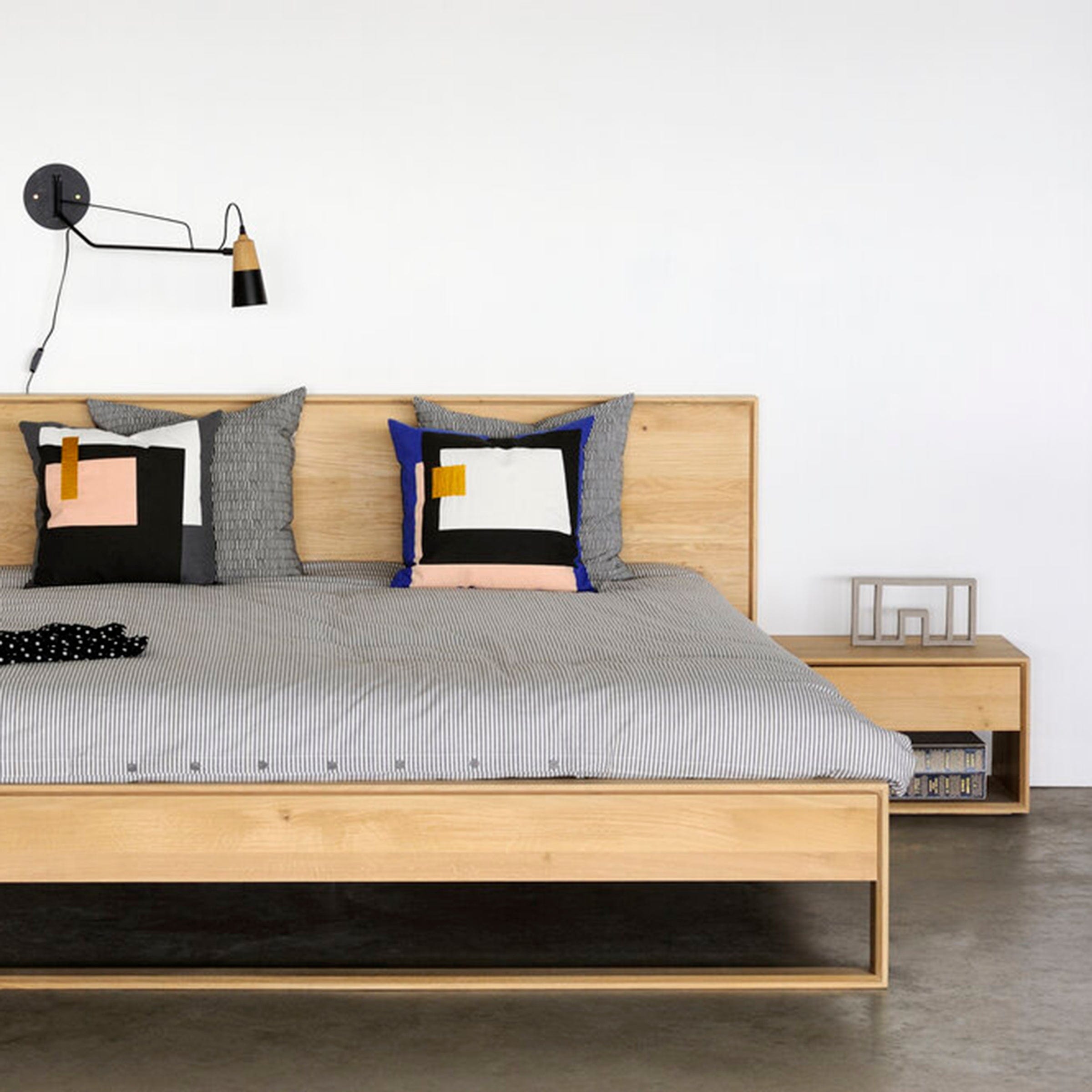 Asher + Rye Oak Nordic Bed