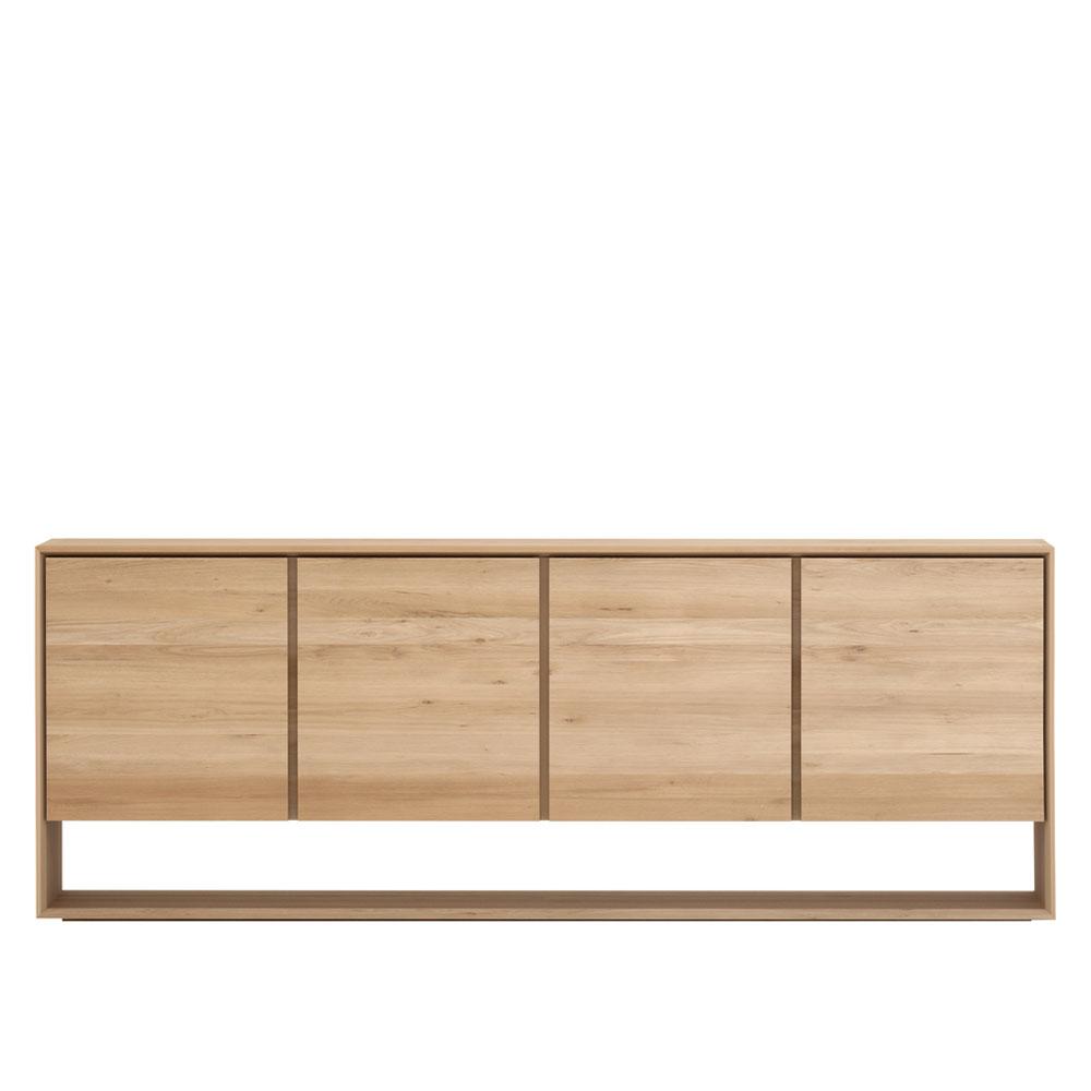Ethnicraft Furniture 4 Door Oak Nordic Sideboard