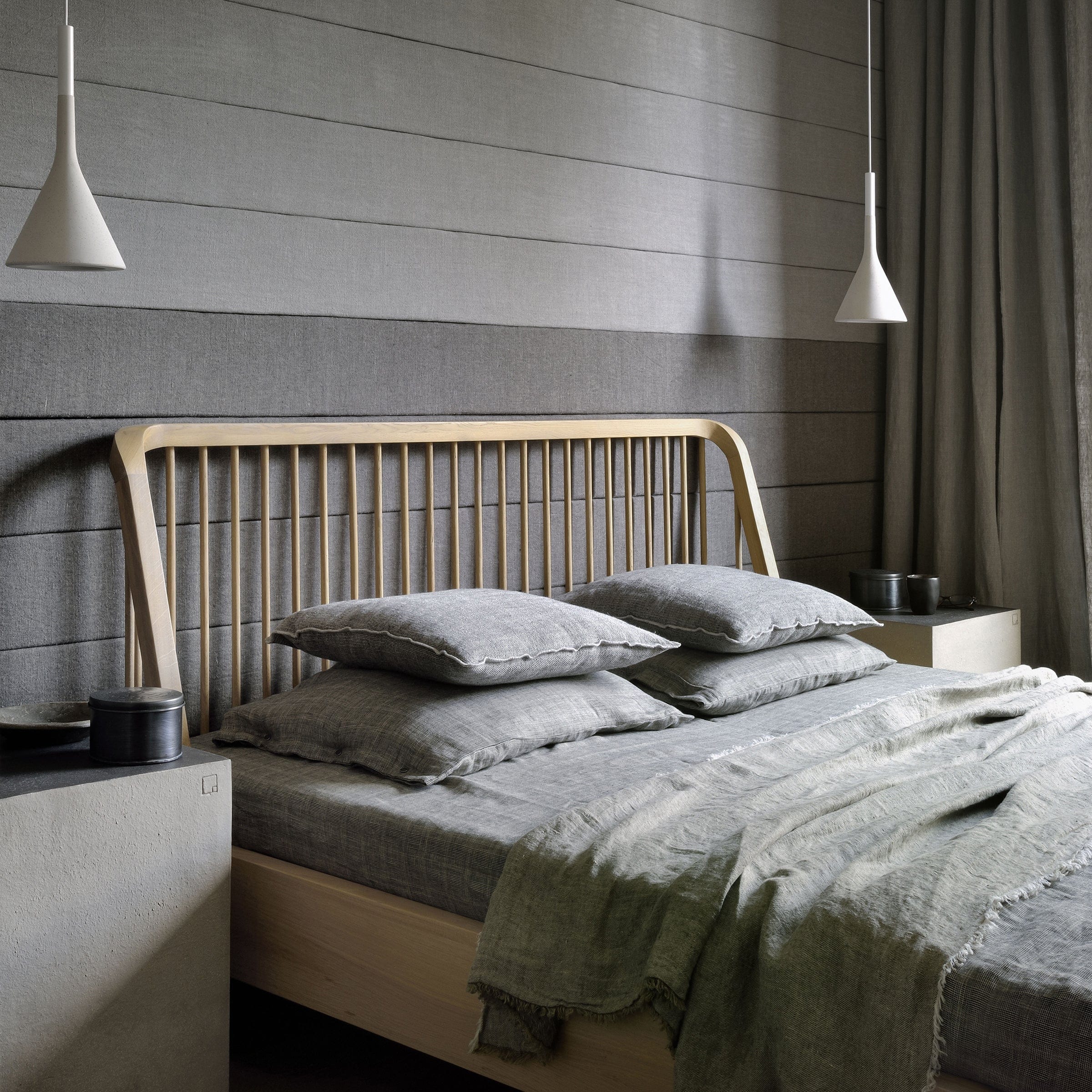 Ethnicraft Furniture Oak Spindle Bed