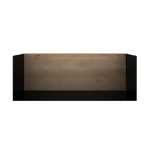Ethnicraft Wall Decor Black Oak U Shelf, Medium