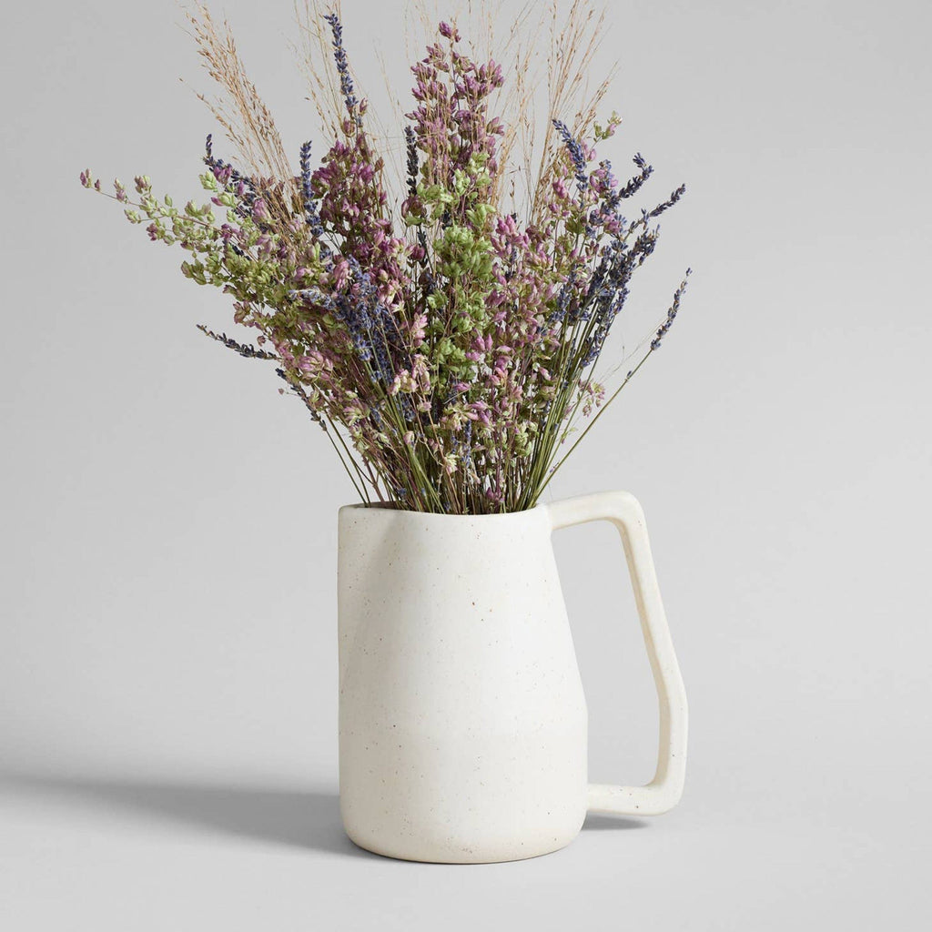 Bloomist Pottery Large Off-White Novah Pitcher