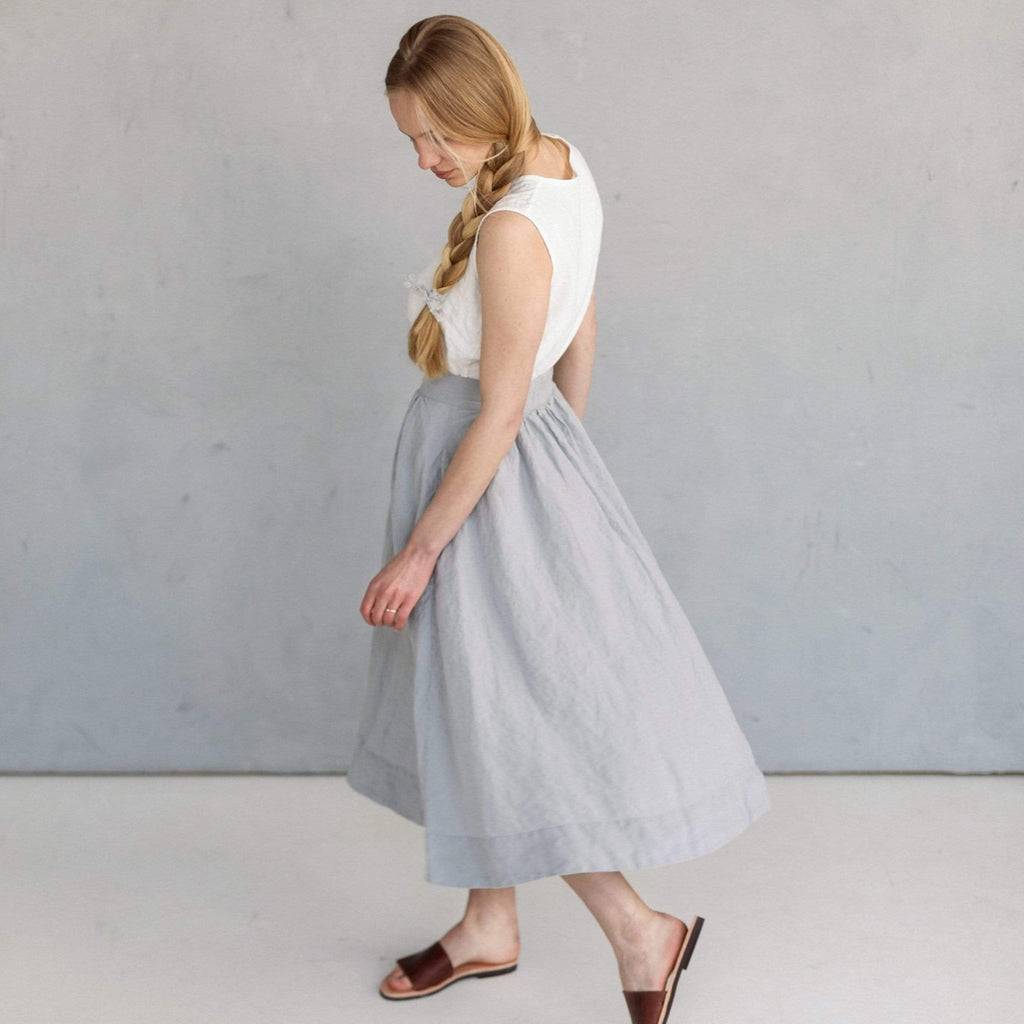 La Petite Alice Clothing Olivia Linen Skirt
