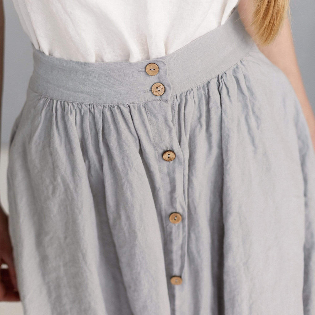 La Petite Alice Clothing Olivia Linen Skirt