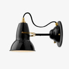 Anglepoise Lighting Jet Black Original 1227™ Brass Wall Light