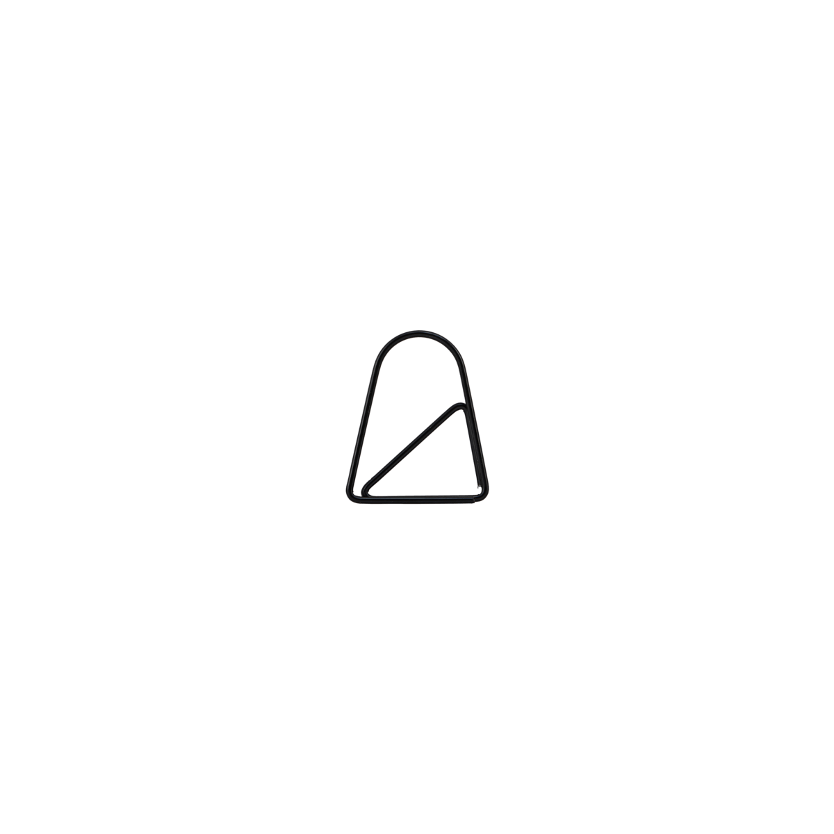 Monograph Paper Clips Paper Clip, Geometric, Black
