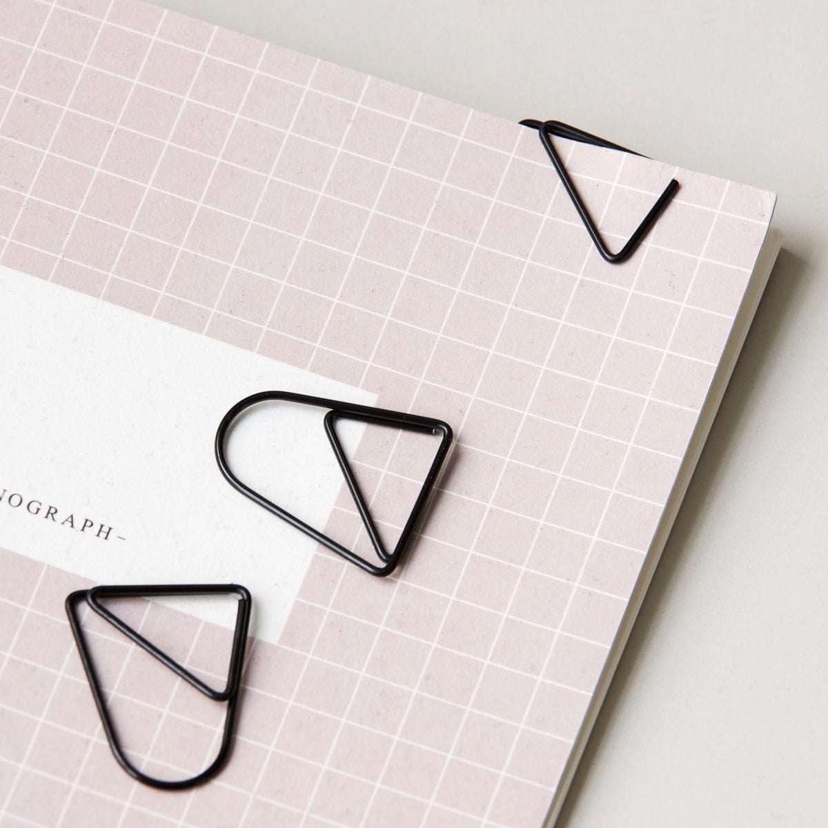 Monograph Paper Clips Paper Clip, Geometric, Black