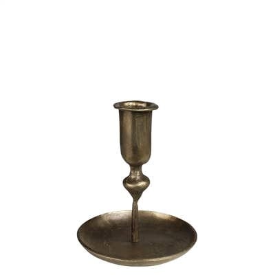 HomArt Percy Candlestick, Brass - Sm