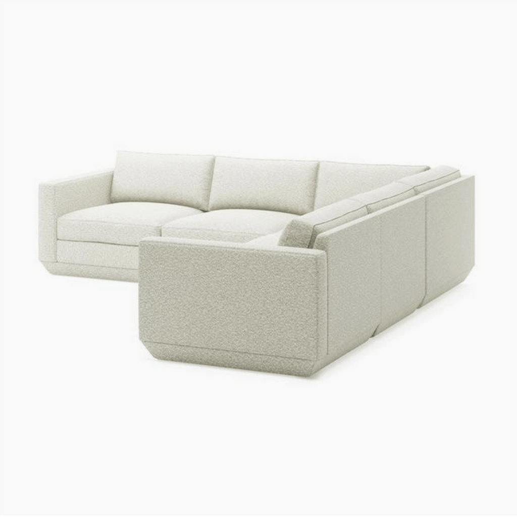 Gus Modern Furniture 5-PC Corner Sectional / Copenhagen Fossil Podium Modular Sofa