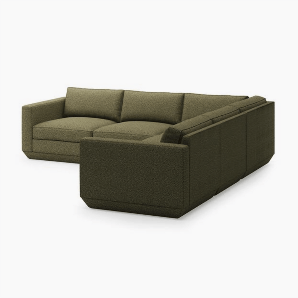 Gus Modern Furniture 5-PC Corner Sectional / Copenhagen Terra Podium Modular Sofa