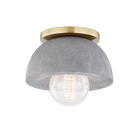 Asher + Rye Aged Brass Poppy Flush Mount