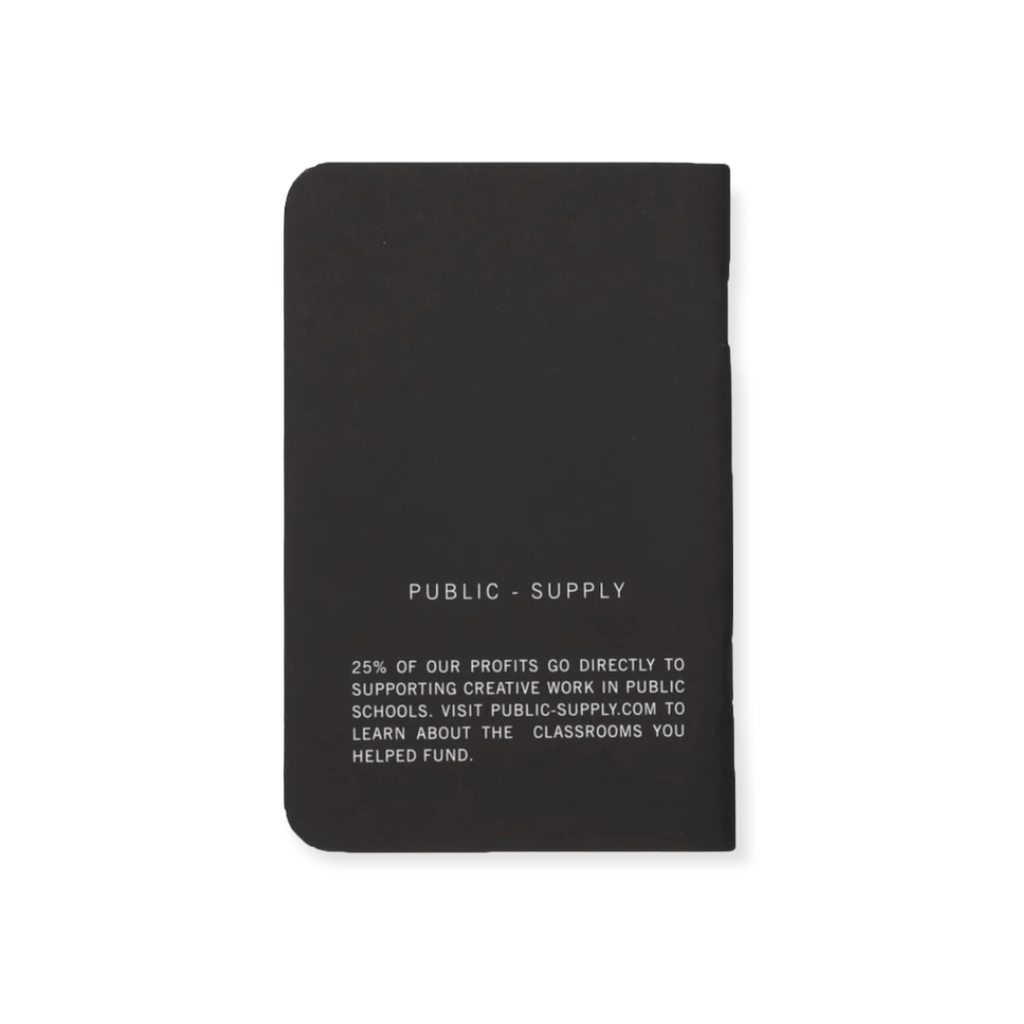 Public-Supply Office Supplies Public-Supply 3.5x5.5" Pocket Notebook, Black
