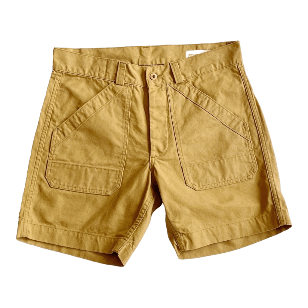 Grown and Sewn Apparel & Accessories Ranger Canvas Short, Harvest Tan
