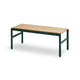 Skagerak Design Furniture Teak/Hunter Green Reform Teak Bench