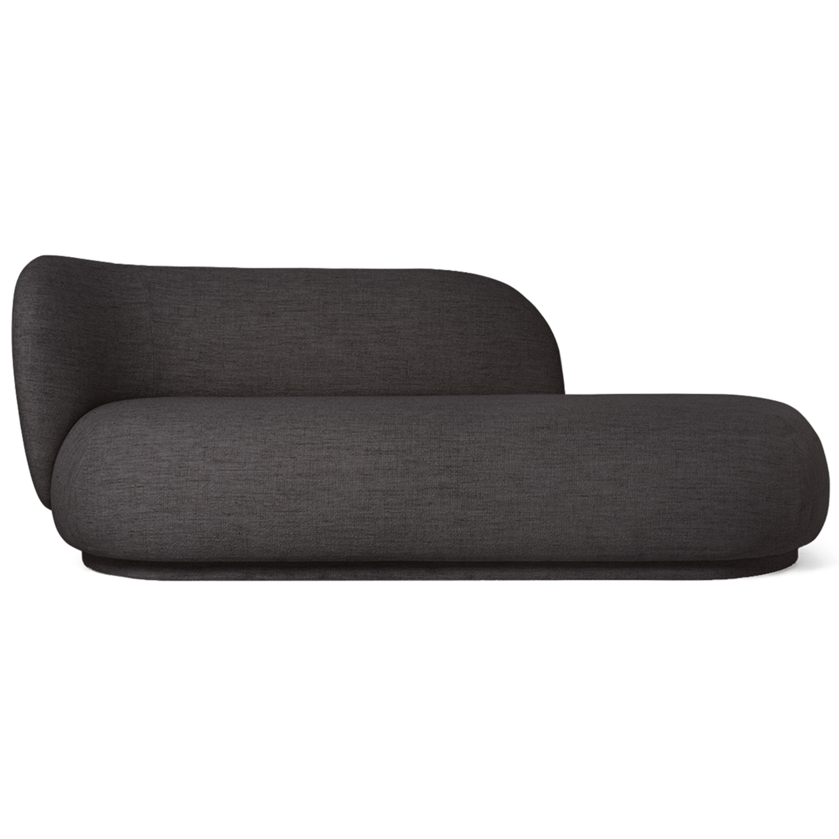 Ferm Living Furniture Warm Dark Grey Rico Divan Boucle