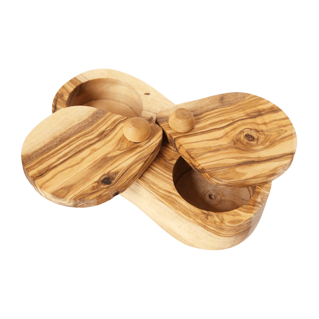 Scents and Feel Kitchenware Salt and Pepper Keeper Olive Wood