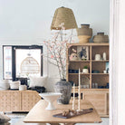Medina Lighting Seagrass Basket Pendant Light