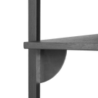 Ferm Living Furniture Black Ash / Black Brass Sector Shelf, Narrow