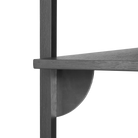 Ferm Living Furniture Black Ash / Black Brass Sector Shelf, Wide