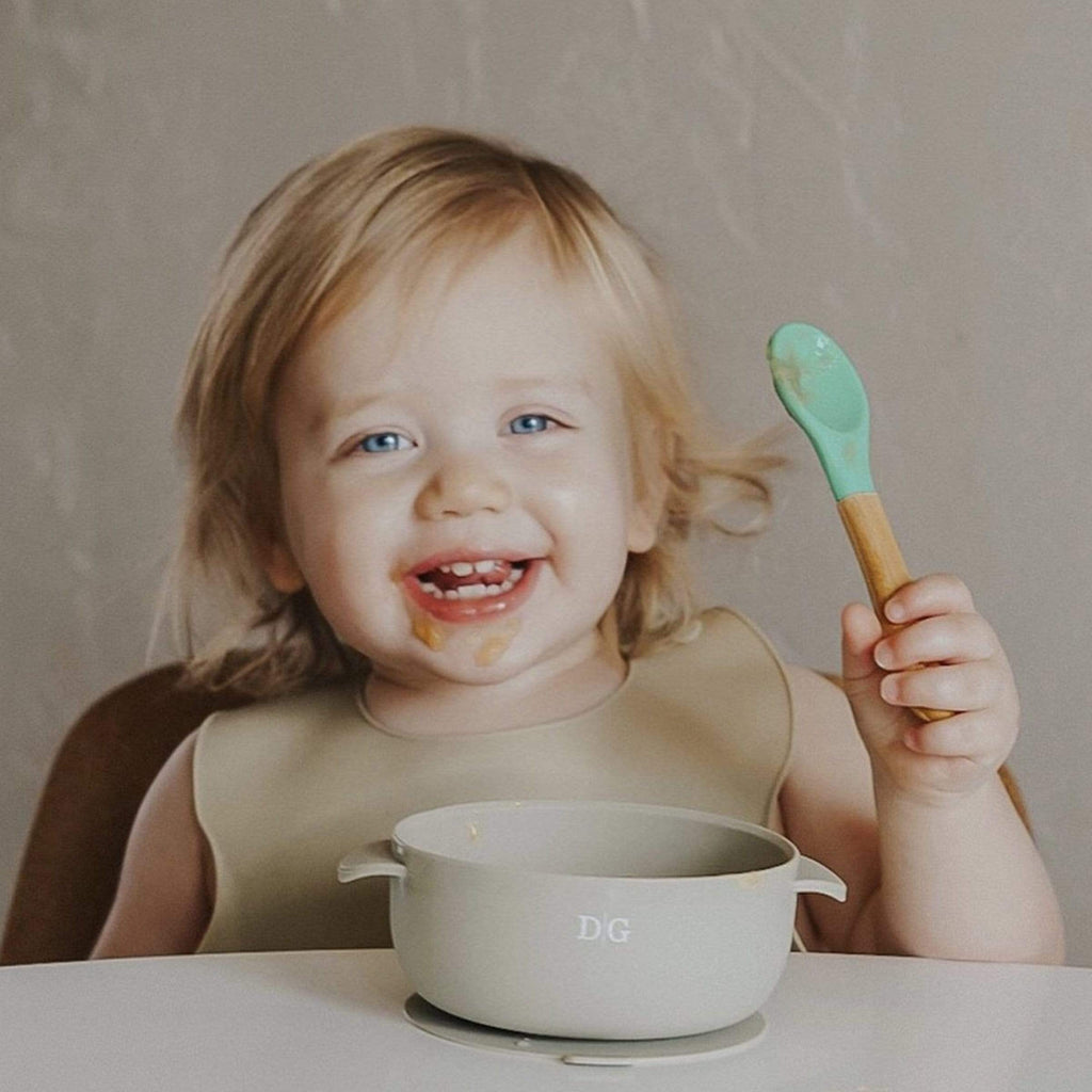 The Dearest Grey Child Silicone Suction Bowl
