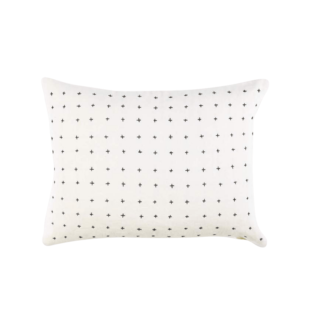 Anchal Pillow Small Cross-Stitch Toss Pillow