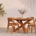 Ethnicraft Furniture Teak Circle Outdoor Dining Table