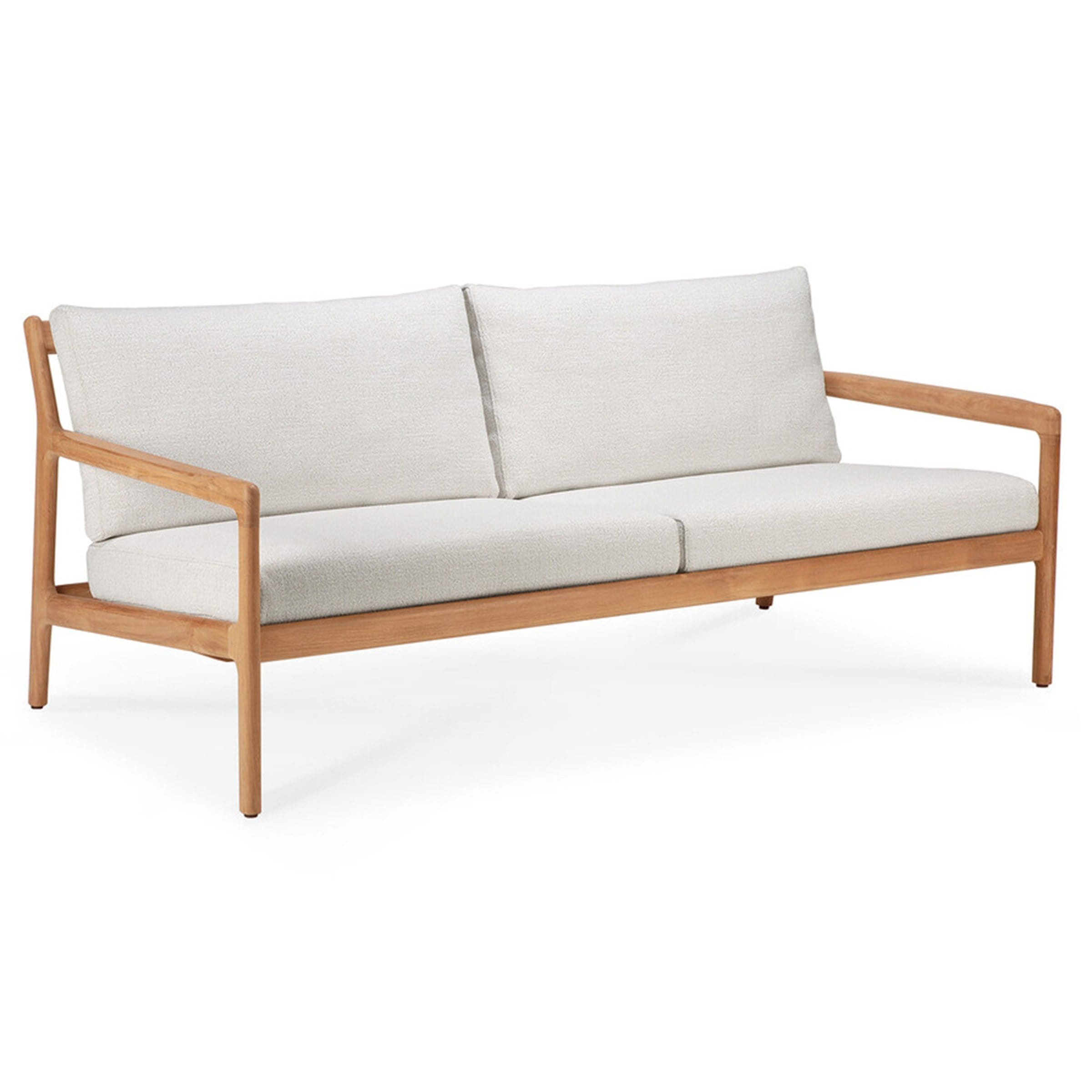 Ethnicraft Furniture 2 Seater / Off White Teak Jack Outdoor Sofa