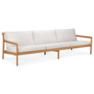 Ethnicraft Furniture 3 Seater / Off White Teak Jack Outdoor Sofa