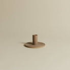 NORTH PALM Natural Clay Wave Plate - Taper Candle Holder