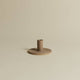 NORTH PALM Natural Clay Wave Plate - Taper Candle Holder