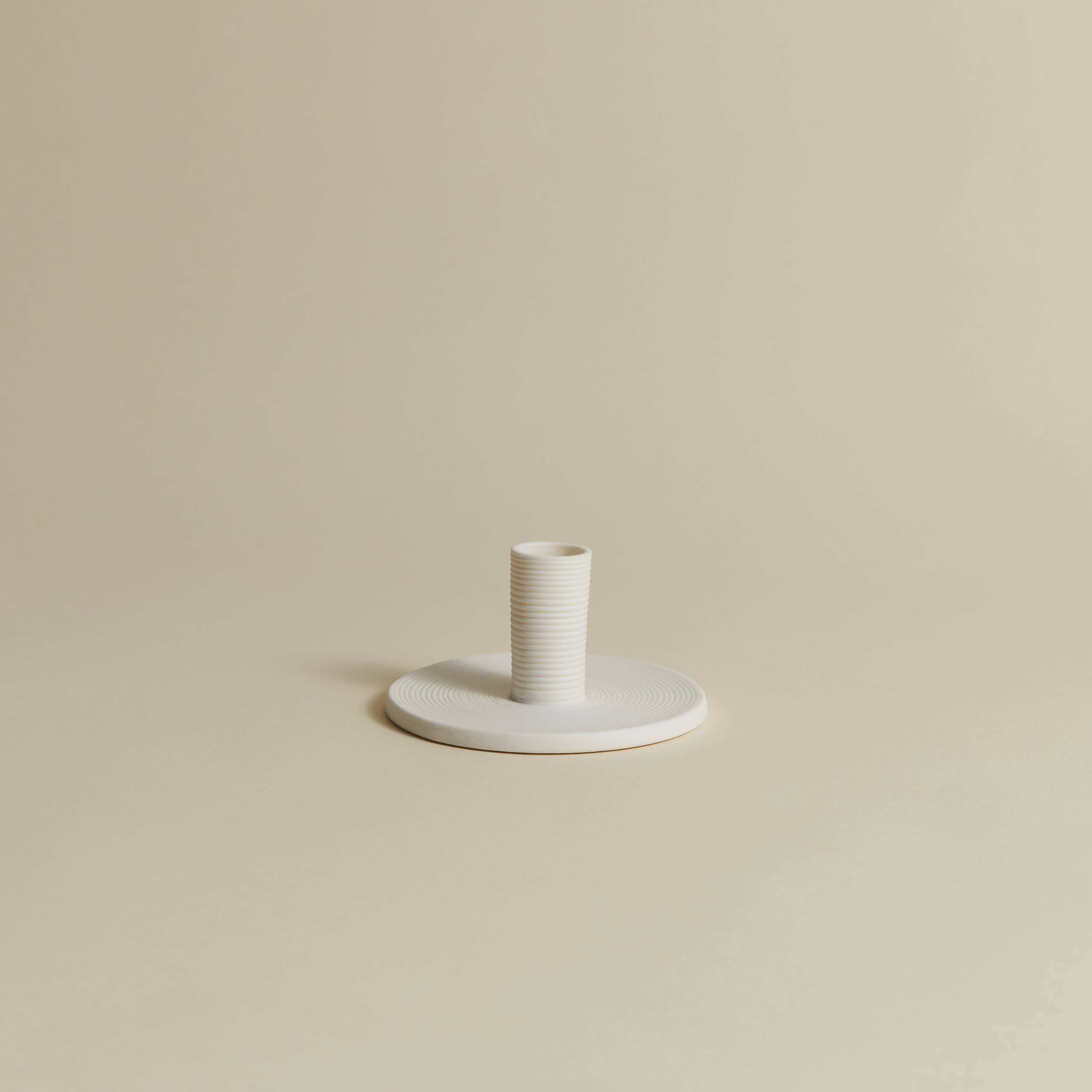 NORTH PALM Wave Plate - Taper Candle Holder