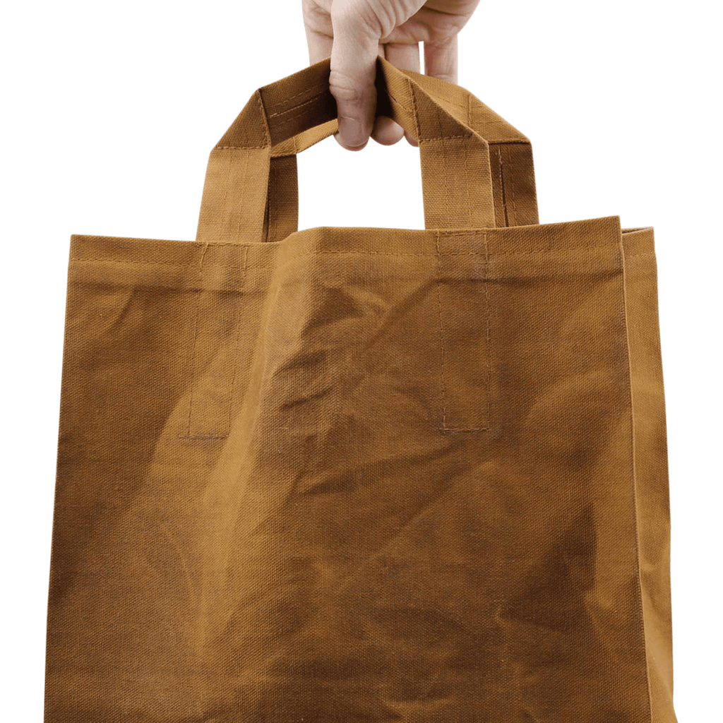 waxed canvas market bag 