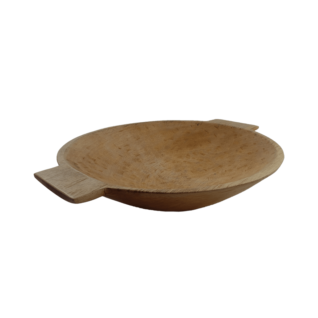 Sobremesa by Greenheart Medium Wood Bowl with Handles