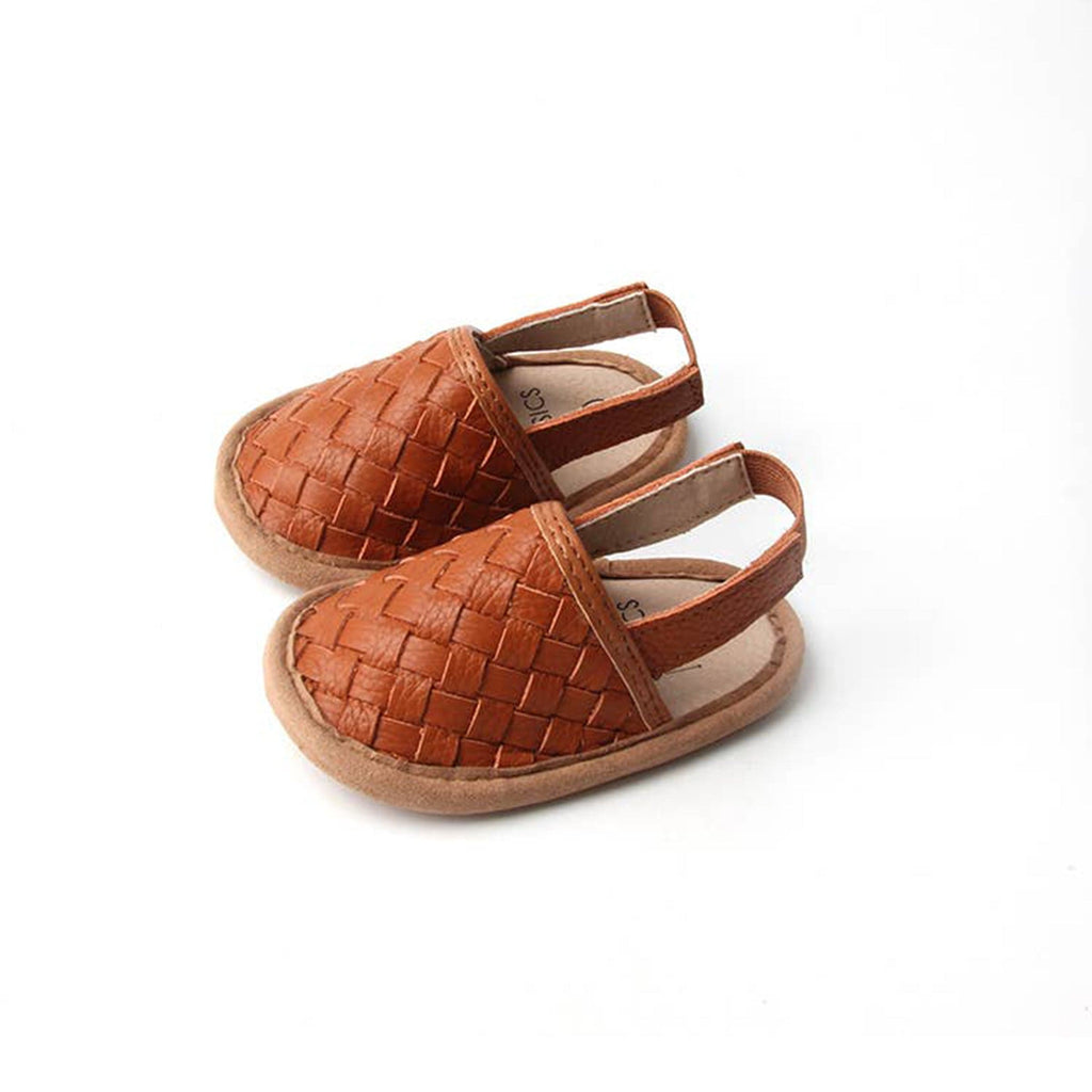 Babe Basics Child Woven Leather Baby Sandals